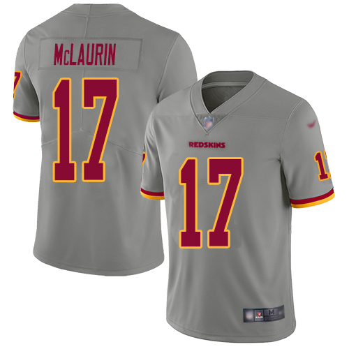 Washington Redskins Limited Gray Youth Terry McLaurin Jersey NFL Football #17 Inverted Legend